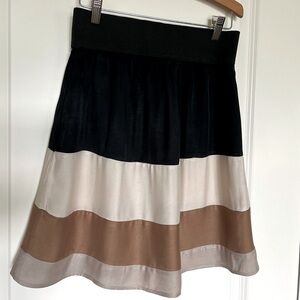 ZARA Basic striped Skirt SZ M